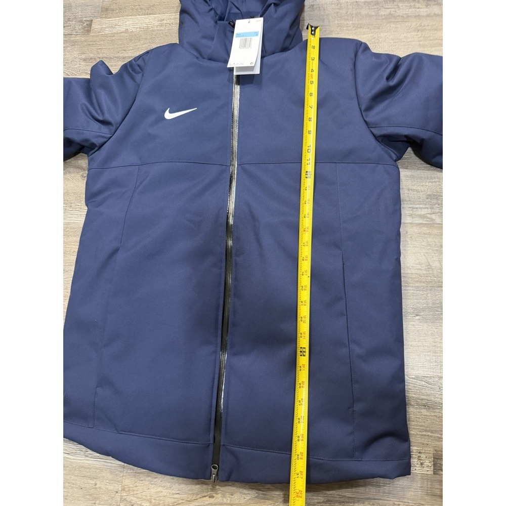 Nike 550 Down Hooded Sideline Navy Blue Football Parka Jacket NFL Team Issue M - Picture 12 of 13